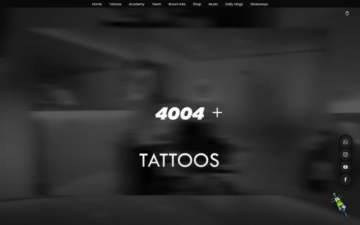Kamz Inkzone website on desktop