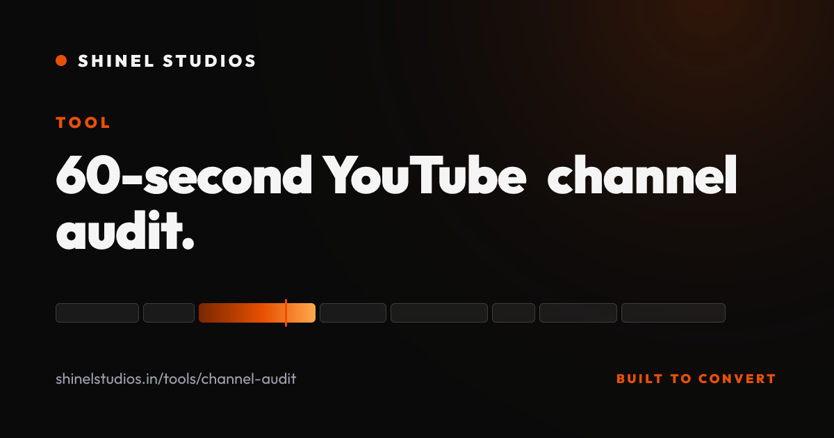 Free YouTube Channel Audit Checklist: 25 Checks You Can Do Today