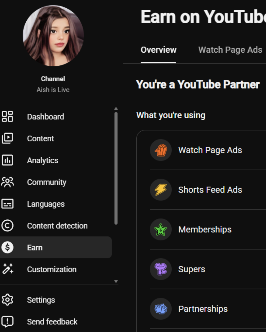 You're a YouTube Partner